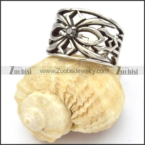 Stainless Steel Stone Rings -r000501