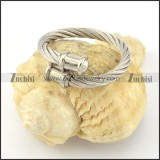 Stainless Steel Rope Ring -r000590