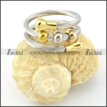 Stainless Steel Rope Ring -r000576