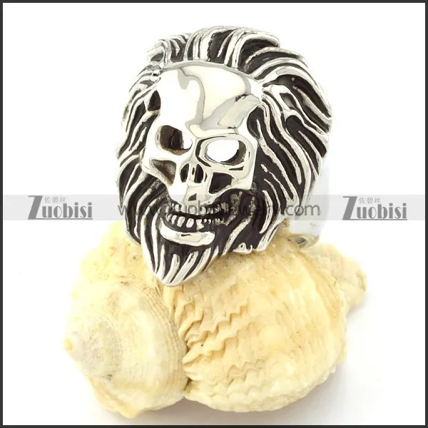 Big Stainless Steel Lion Rings -r000697