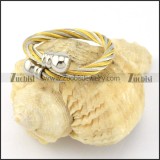 Stainless Steel Rope Ring -r000584