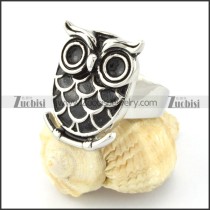 brilliant oxidation-resisting steel Owl Ring with punk style for Motorcycle bikers - r000541