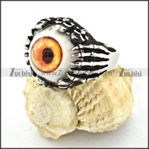good Steel Eyeball Ring with punk style for Motorcycle bikers - r000528