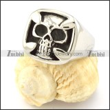 China Stainless Steel Skull Ring from biggest jewelry supplier -r000687