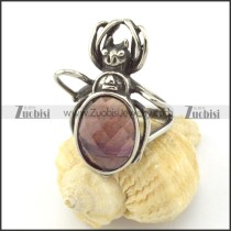 Bettle Ring with facted stone r001150
