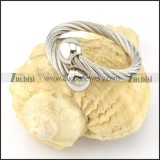 Stainless Steel Rope Ring -r000564