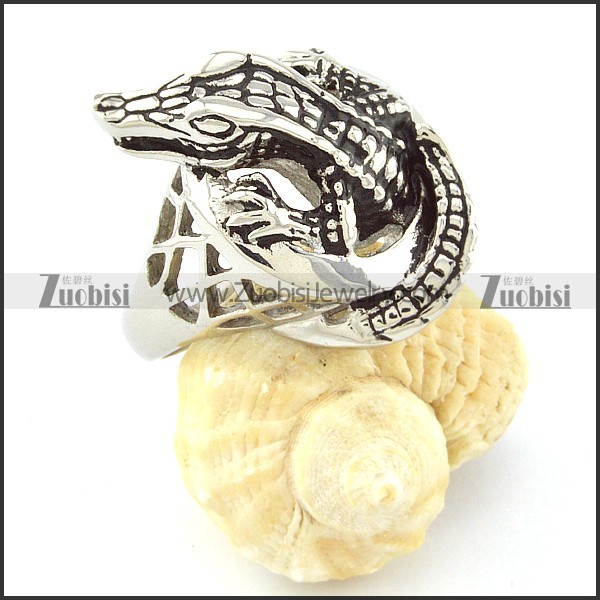 Stainless Steel Alligator Rings -r000646