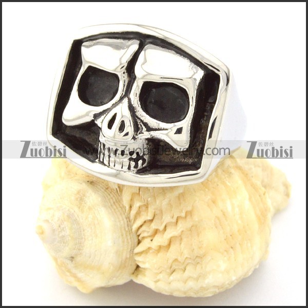 316L Stainless Steel Skull Ring china -r000689