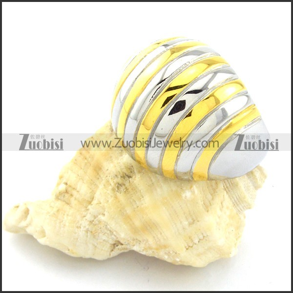 attractive 316L Steel Plating Ring for Ladies -r000762