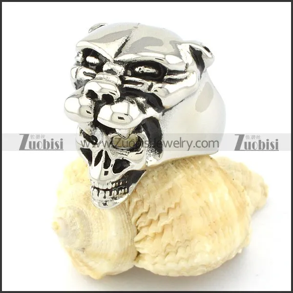 Bigger Stainless Steel Tiger Rings -r000652