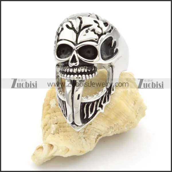 Stainless Steel Skull Rings -r000417