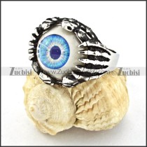 practical Stainless Steel Evil Eye Ball Ring with punk style for Motorcycle bikers - r000527