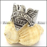 Good Quality 316L Stainless Steel American Eagle Biker Ring r000887