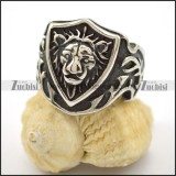 casting tiger shield shaped ring r001687