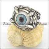light blue evil eye ring for daily wearing r001427