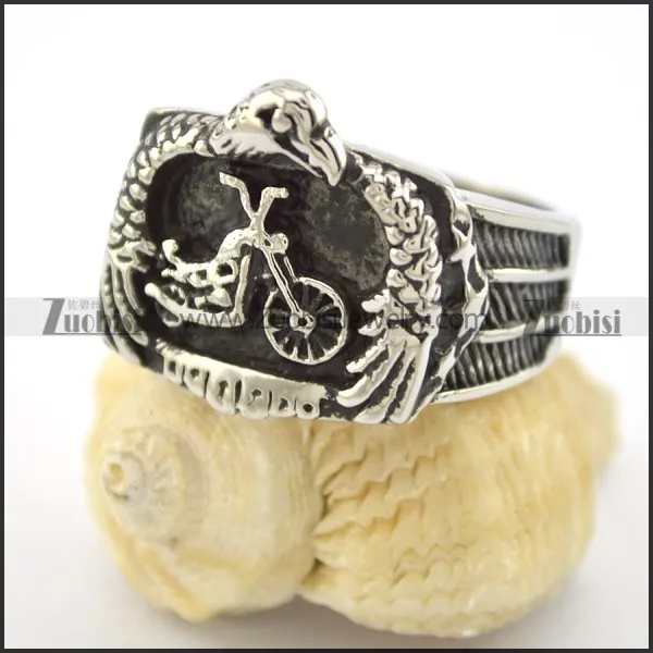 motorcycle eagle ring for bikers r001599