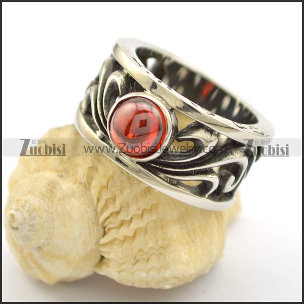 round red Cats-Eys Stone finger ring r001728