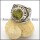 grayish olive zircon ring for women r001669