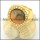 Tiger's eye ring in gold tone r001485