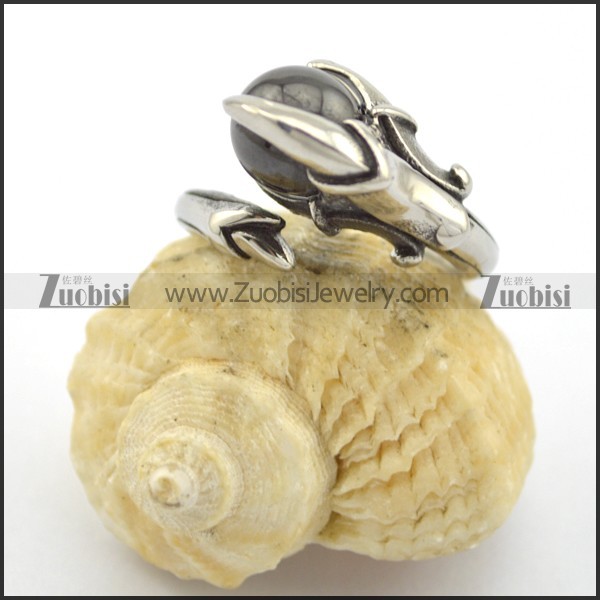 great stone ring for mens stainless steel jewellery r001681