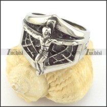 jesus ring with spider net r001407