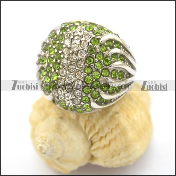 Light Green Stone Rings for Women r001751