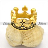 antique gold plating crown ring r001650