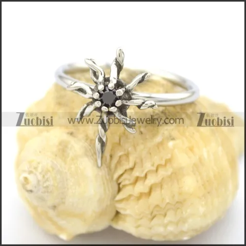 black rhinestone cheap unique rings for women r002068