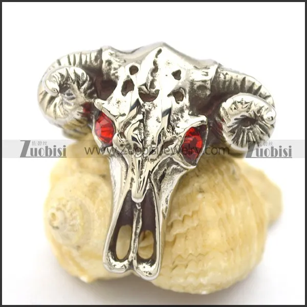 sheepshead skeleton ring r002138