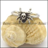 spider ring with black stone for women r002206
