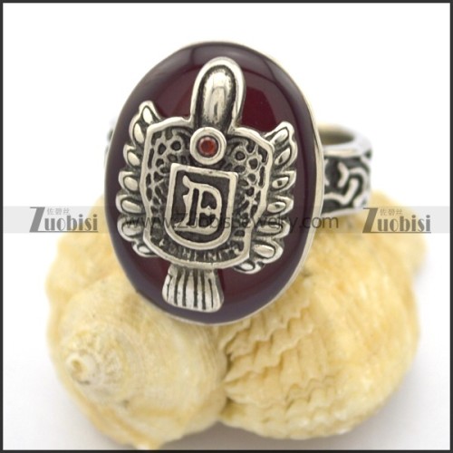 red epoxy vampire ring r002260