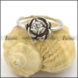rose ring for women with clear rhinestone r002220