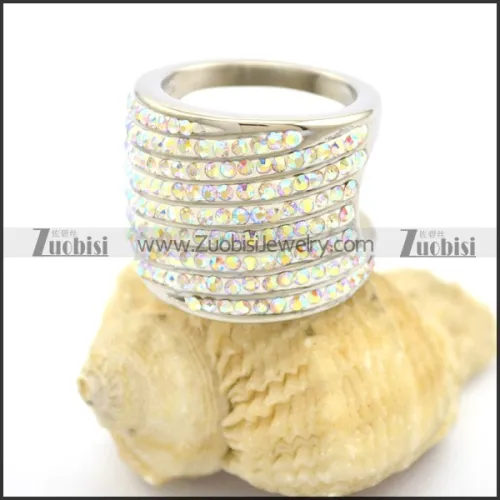 AB Rhinestones Wedding Bands for Women r002373