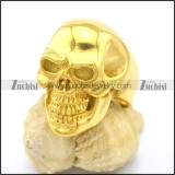 Gold Skull Jewelry in 316L Stainless Steel r002609