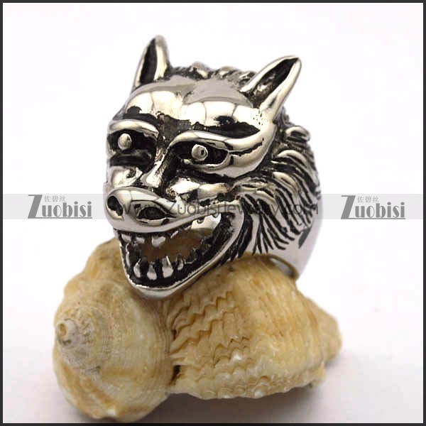 Big Casting Wolf Ring for Men r002806