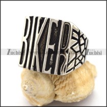 Stainless Steel Cast BIKER Ring for Riders r002957