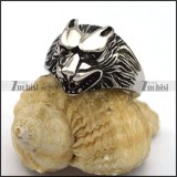 Small Stainless Steel Casting Wolf Ring r002805