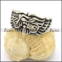 Motorcycle Bike Ring with Wings r002768
