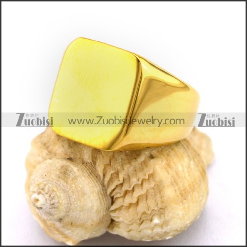Yellow Gold PVD Coated Ring r002950