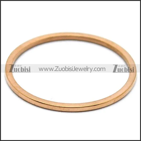 Rose Gold Thin Layering Stainless Steel Ring r005872