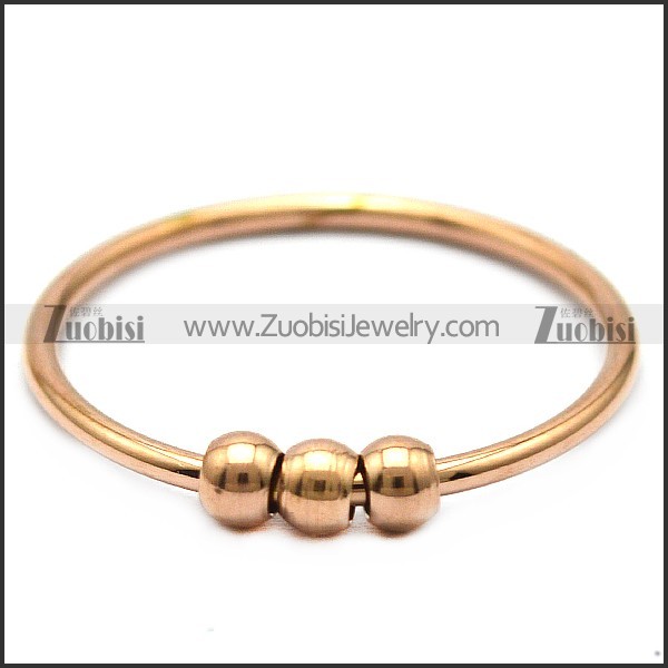 Rose Gold Plating Anxiety Fidget Ring r005850