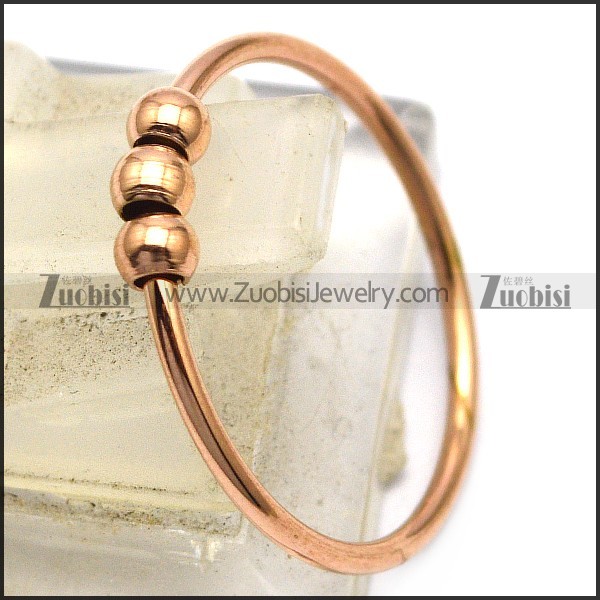 Rose Gold Plating Anxiety Fidget Ring r005850