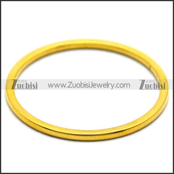 Simple Gold Plating Thin Little Stainless Steel Ring r005871