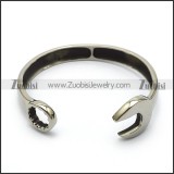 9mm wide stainless steel casting spanner bangle b006575