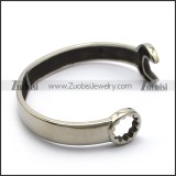 big stainless steel casting spanner bangle for bikers b006576