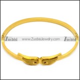 angel wings gold plating bangle for women b007938