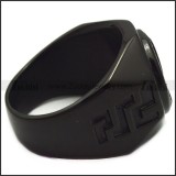 black stainless steel viking ring for wholesale r005965