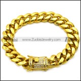 gold plating stainless steel bling necklace and bracelet set s002725