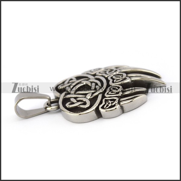 39mm long bear claw viking pendant p005511