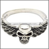 Mens 925 Sterling Silver Skull Ring r006058